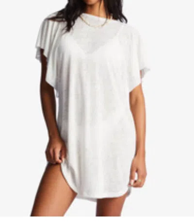 Billabong Out For Waves Cover-up Dress In Salt Crystal In White