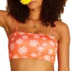 Billabong Out West Tube Top Bikini In Orange