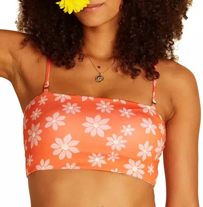 Billabong Out West Tube Top Bikini In Orange