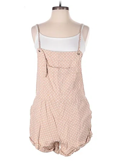 Pre-owned Billabong Overall Shorts In Pink