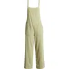 Billabong Pacific Time Cotton Gauze Jumpsuit In Avocado