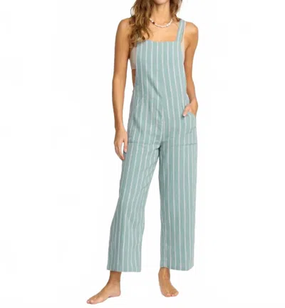 Billabong Pacific Time Jumpsuit In Blue Fog
