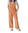 Billabong Pacific Time Cotton Gauze Jumpsuit In Orange
