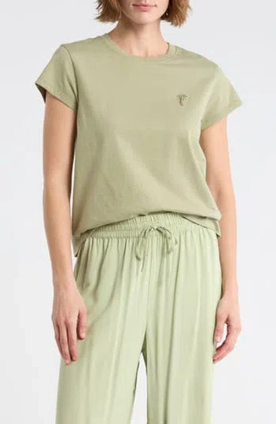 Billabong Palm Embroidered T-shirt In Green