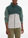 Billabong Panelled Zip-up Sweater In White