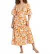 Billabong Paradise Cove 2 Cotton Midi Dress In Pink