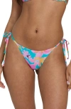 Billabong Pipe Dreams Tie Side Maya Bikini Bottoms In Multi