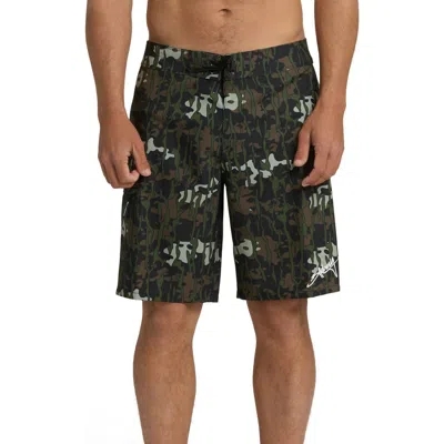 Billabong Piped Pro Camo Board Shorts In Black