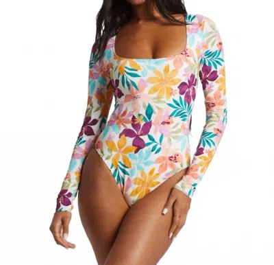 Billabong Playa Del Sol Bodysuit One Piece Swimsuit In Multi