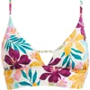 Billabong Playa Del Sol V-neck Cami Bikini Top In Multi