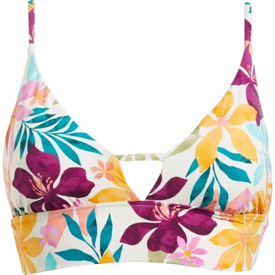 Billabong Playa Del Sol V-neck Cami Bikini Top In Multi