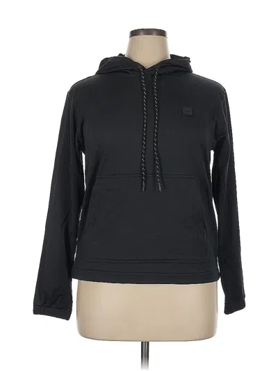Pre-owned Billabong Pullover Hoodie In Black
