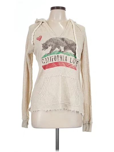Pre-owned Billabong Pullover Hoodie In Tan
