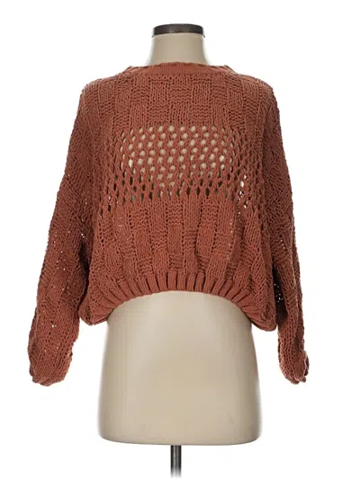 Pre-owned Billabong Pullover Sweater In Brown