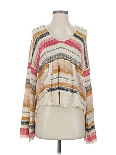 Pre-owned Billabong Pullover Sweater In White