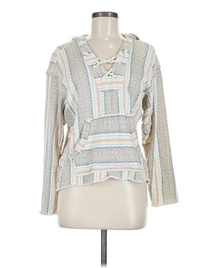 Pre-owned Billabong Pullover Sweater In White