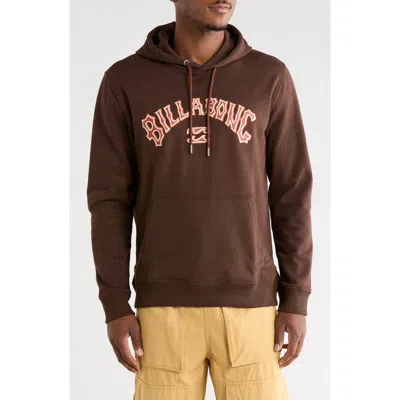 Billabong Punk Graphic Hoodie In Brown