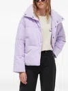 Billabong Quilted High-neck Puffer Jacket In Purple