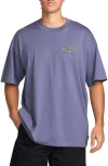 Billabong Raging Bull Regular Graphic T-shirt In Blue