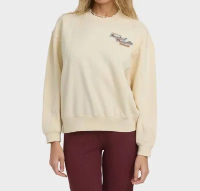 Billabong Raise Blaze Kendal Crew Sweatshirt In Whitecap In Neutral