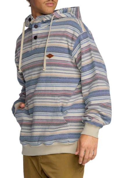 Billabong Rancho Stripe Hooded Pullover In Multi
