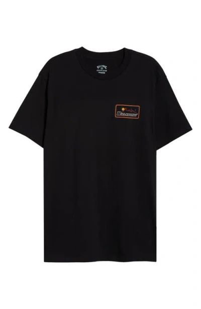 Billabong Range Adventure Division Graphic T-shirt In Black
