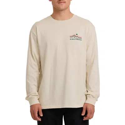 Billabong Range Adventure Division Long Sleeve Organic Cotton Graphic T-shirt In White