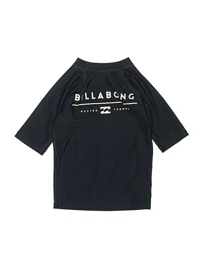 Pre-owned Billabong Kids' Rash Guard In Black