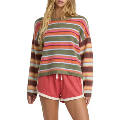 Billabong Red Rocks Crew Sweater In Multi