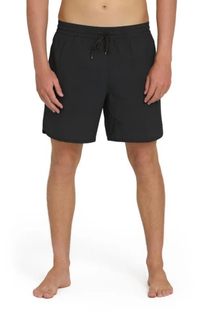 Billabong Reform Layback Swim Trunks In Animal Print