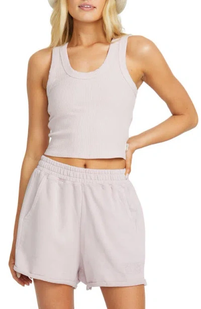 Billabong Rerun Rib Crop Tank In Haze