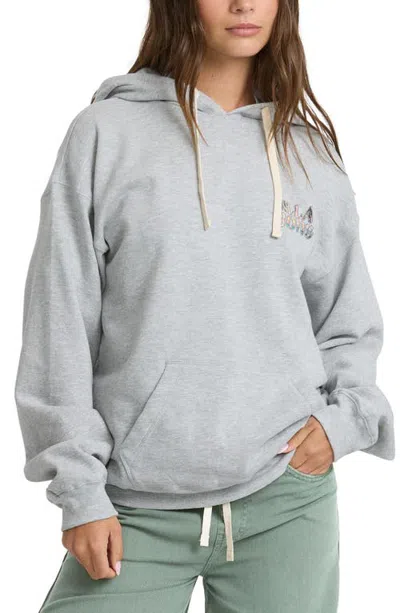 Billabong Retro Vibes Graphic Hoodie In Gray