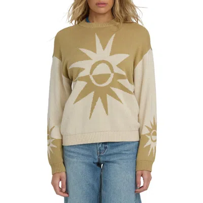 Billabong Reverse Heat Oversize Cotton Blend Sweater In Multi