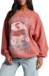 BILLABONG BILLABONG RIDE IN COTTON BLEND GRAPHIC SWEATSHIRT