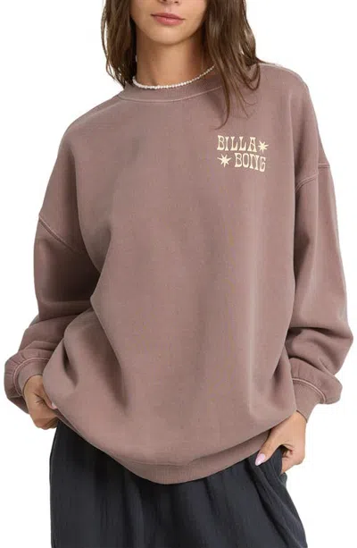 Billabong Ride In Graphic Sweatshirt In Neutral