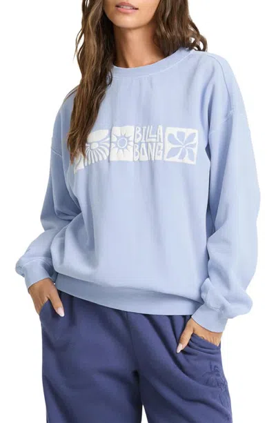 Billabong Ride In Graphic Sweatshirt In Blue