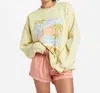 Billabong Ride In Cotton Blend Graphic Sweatshirt In Multi