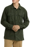 Billabong Ridge Corduroy Flannel Button-up Shirt In Green