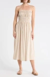 Billabong Riptide Midi Dress In Neutral