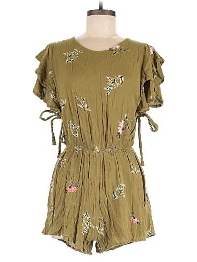 Pre-owned Billabong Romper In Green