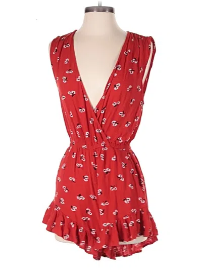 Pre-owned Billabong Romper In Red