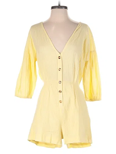 Pre-owned Billabong Romper In Yellow