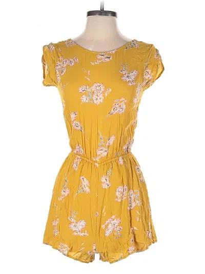 Pre-owned Billabong Romper In Yellow