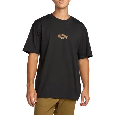 Billabong Rose Arch Cotton Graphic T-shirt In Black