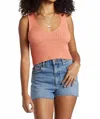 Billabong Ryann Tank Top In Coral In Orange