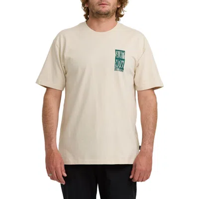 Billabong Salinity Now Cotton Graphic T-shirt In Neutral