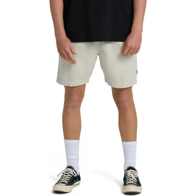 Billabong Sano Cotton & Linen Walk Short In Neutral