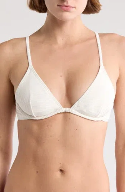 Billabong Sea Through Me Tan Lines Reese Underwire Bikini Top In Gray