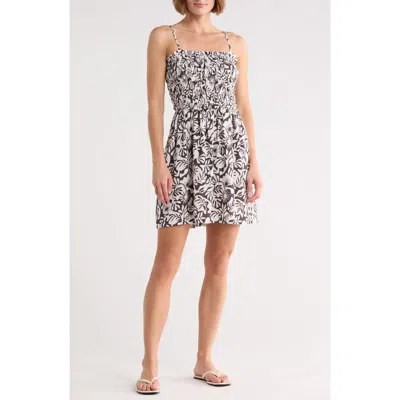 Billabong Seaside Breeze Minidress In Black Palms