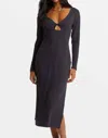 Billabong Second Look Midi Dress In Black Sands In Black